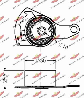 Autokit 03.495 - Обтяжна ролка, ангренаж vvparts.bg