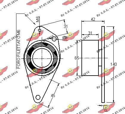 Autokit 03.596 - Паразитна / водеща ролка, зъбен ремък vvparts.bg