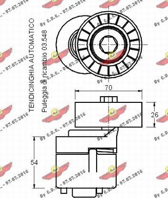 Autokit 03.547 - Ремъчен обтегач, пистов ремък vvparts.bg