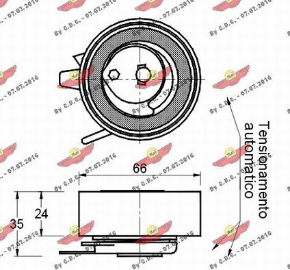 Autokit 03.566 - Обтяжна ролка, ангренаж vvparts.bg