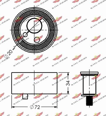 Autokit 03.562 - Обтяжна ролка, ангренаж vvparts.bg