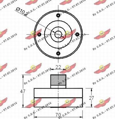 Autokit 03.521 - Паразитна / водеща ролка, пистов ремък vvparts.bg