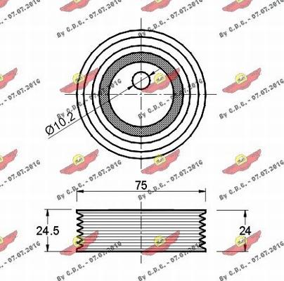 Autokit 03.522 - Ремъчен обтегач, пистов ремък vvparts.bg