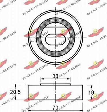 Autokit 03.646 - Обтяжна ролка, ангренаж vvparts.bg