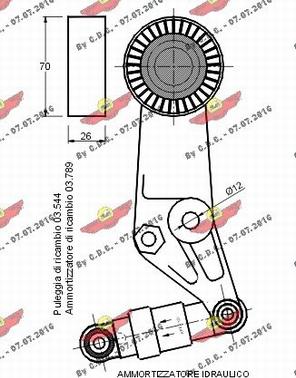 Autokit 03.609 - Ремъчен обтегач, пистов ремък vvparts.bg