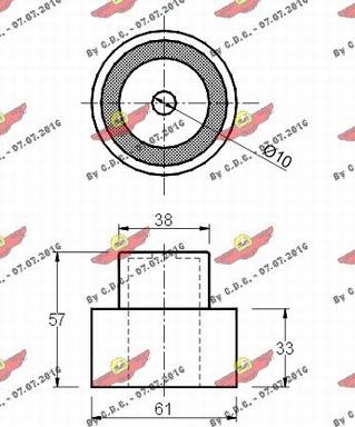 Autokit 03.075 - Паразитна / водеща ролка, зъбен ремък vvparts.bg