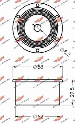 Autokit 03.106 - Паразитна / водеща ролка, зъбен ремък vvparts.bg