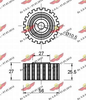 Autokit 03.179 - Паразитна / водеща ролка, зъбен ремък vvparts.bg