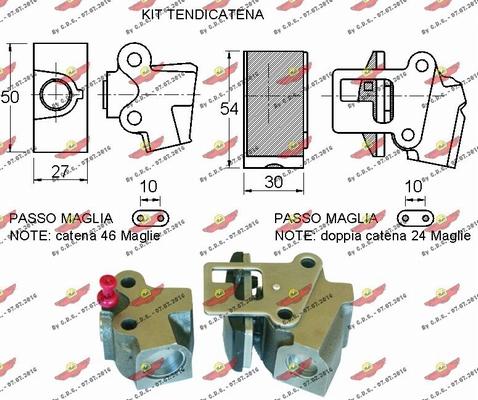 Autokit 03.89003K - Комплект ангренажна верига vvparts.bg