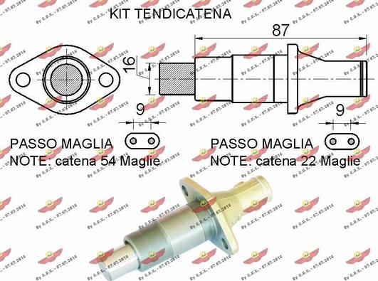 Autokit 03.89033K - Комплект ангренажна верига vvparts.bg