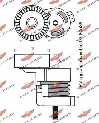 Autokit 03.80945 - Ремъчен обтегач, пистов ремък vvparts.bg