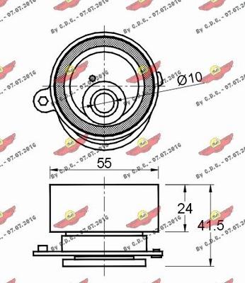 Autokit 03.80954 - Обтяжна ролка, ангренаж vvparts.bg