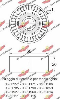 Autokit 03.80958 - Паразитна / водеща ролка, пистов ремък vvparts.bg