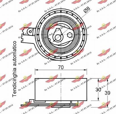 Autokit 03.80904 - Обтяжна ролка, ангренаж vvparts.bg