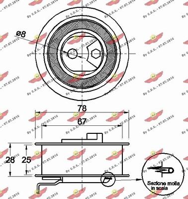 Autokit 03.80913 - Обтяжна ролка, ангренаж vvparts.bg