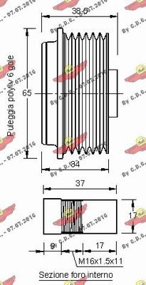 Autokit 03.80989 - Ремъчна шайба, генератор vvparts.bg