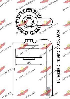 Autokit 03.80933 - Ремъчен обтегач, пистов ремък vvparts.bg