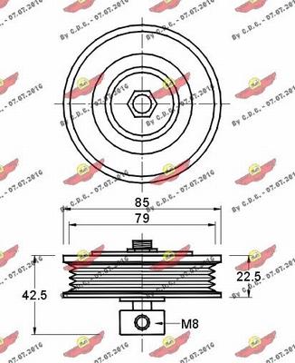 Autokit 03.80929 - Паразитна / водеща ролка, пистов ремък vvparts.bg