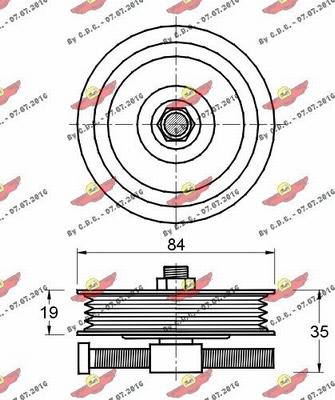 Autokit 03.80975 - Ремъчен обтегач, пистов ремък vvparts.bg