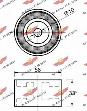 Autokit 03.80444 - Паразитна / водеща ролка, зъбен ремък vvparts.bg