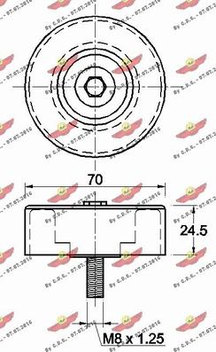 Autokit 03.80455 - Паразитна / водеща ролка, пистов ремък vvparts.bg