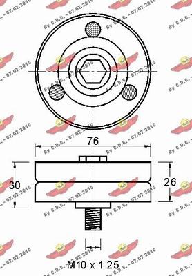 Autokit 03.80458 - Паразитна / водеща ролка, пистов ремък vvparts.bg