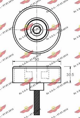 Autokit 03.80464 - Паразитна / водеща ролка, пистов ремък vvparts.bg