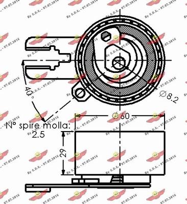 Autokit 03.80463 - Обтяжна ролка, ангренаж vvparts.bg