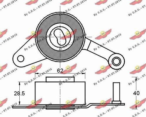 Autokit 03.80462 - Обтяжна ролка, ангренаж vvparts.bg