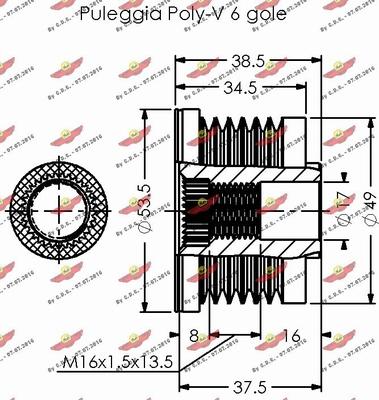 Autokit 03.80402 - Ремъчна шайба, генератор vvparts.bg