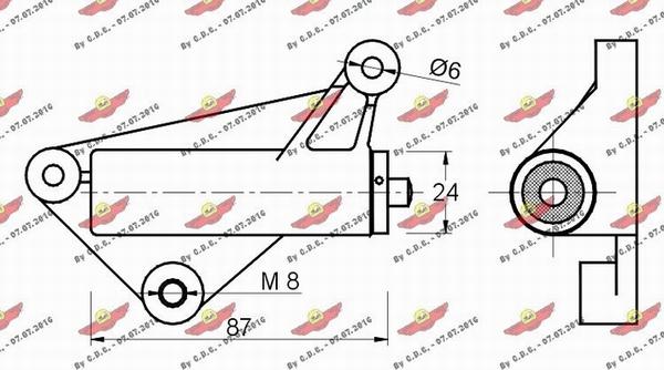 Autokit 03.80413 - Демпер (успокоител-ртепт.вибр.), зъбен ремък vvparts.bg