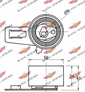 Autokit 03.80482 - Обтяжна ролка, ангренаж vvparts.bg