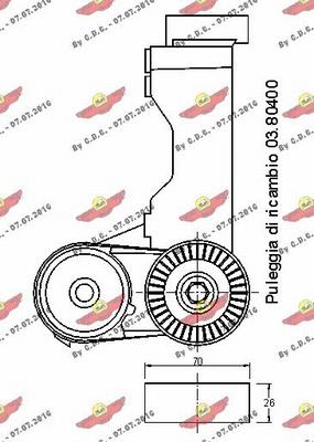 Autokit 03.80471 - Ремъчен обтегач, пистов ремък vvparts.bg