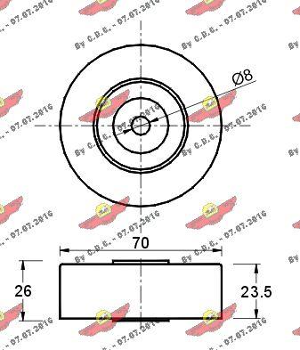 Autokit 03.80596 - Паразитна / водеща ролка, пистов ремък vvparts.bg