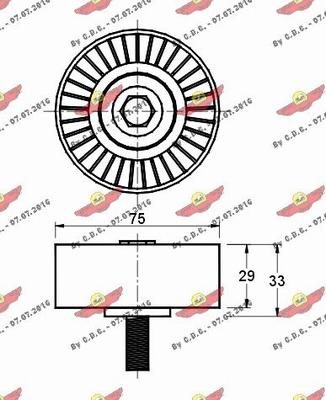 Autokit 03.80548 - Паразитна / водеща ролка, пистов ремък vvparts.bg