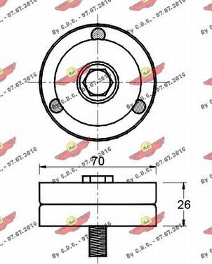 Autokit 03.80550 - Паразитна / водеща ролка, пистов ремък vvparts.bg