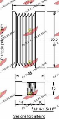 Autokit 03.80569 - Ремъчна шайба, генератор vvparts.bg