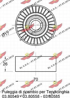 Autokit 03.80567 - Паразитна / водеща ролка, пистов ремък vvparts.bg