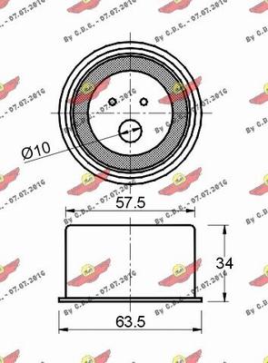 Autokit 03.80502 - Обтяжна ролка, ангренаж vvparts.bg