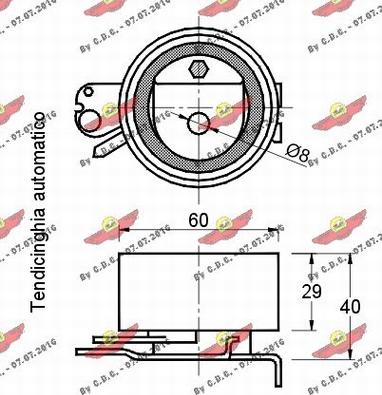 Autokit 03.80515 - Обтяжна ролка, ангренаж vvparts.bg