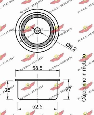 Autokit 03.80513 - Паразитна / водеща ролка, зъбен ремък vvparts.bg