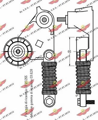 Autokit 03.80574 - Ремъчен обтегач, пистов ремък vvparts.bg