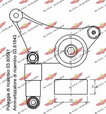 Autokit 03.80573 - Ремъчен обтегач, пистов ремък vvparts.bg