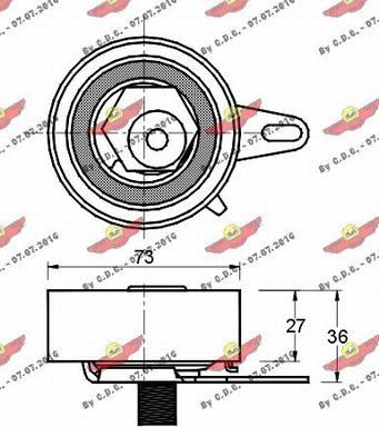 Autokit 03.80696 - Обтяжна ролка, ангренаж vvparts.bg