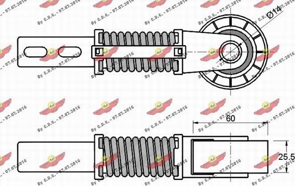 Autokit 03.80689 - Ремъчен обтегач, пистов ремък vvparts.bg