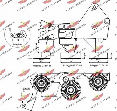 Autokit 03.80685 - Ремъчен обтегач, пистов ремък vvparts.bg