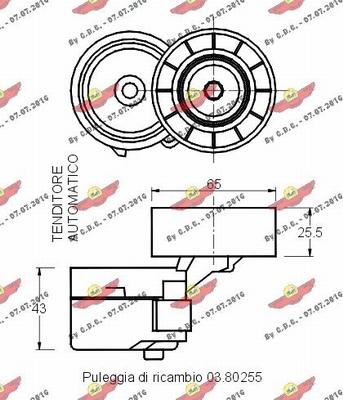 Autokit 03.80637 - Ремъчен обтегач, пистов ремък vvparts.bg