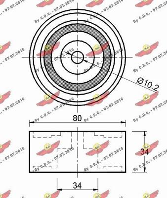 Autokit 03.80679 - Паразитна / водеща ролка, зъбен ремък vvparts.bg