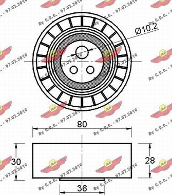 Autokit 03.80192 - Паразитна / водеща ролка, пистов ремък vvparts.bg