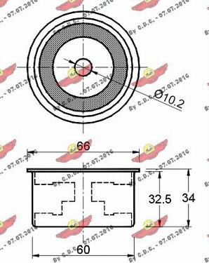 Autokit 03.80169 - Паразитна / водеща ролка, зъбен ремък vvparts.bg